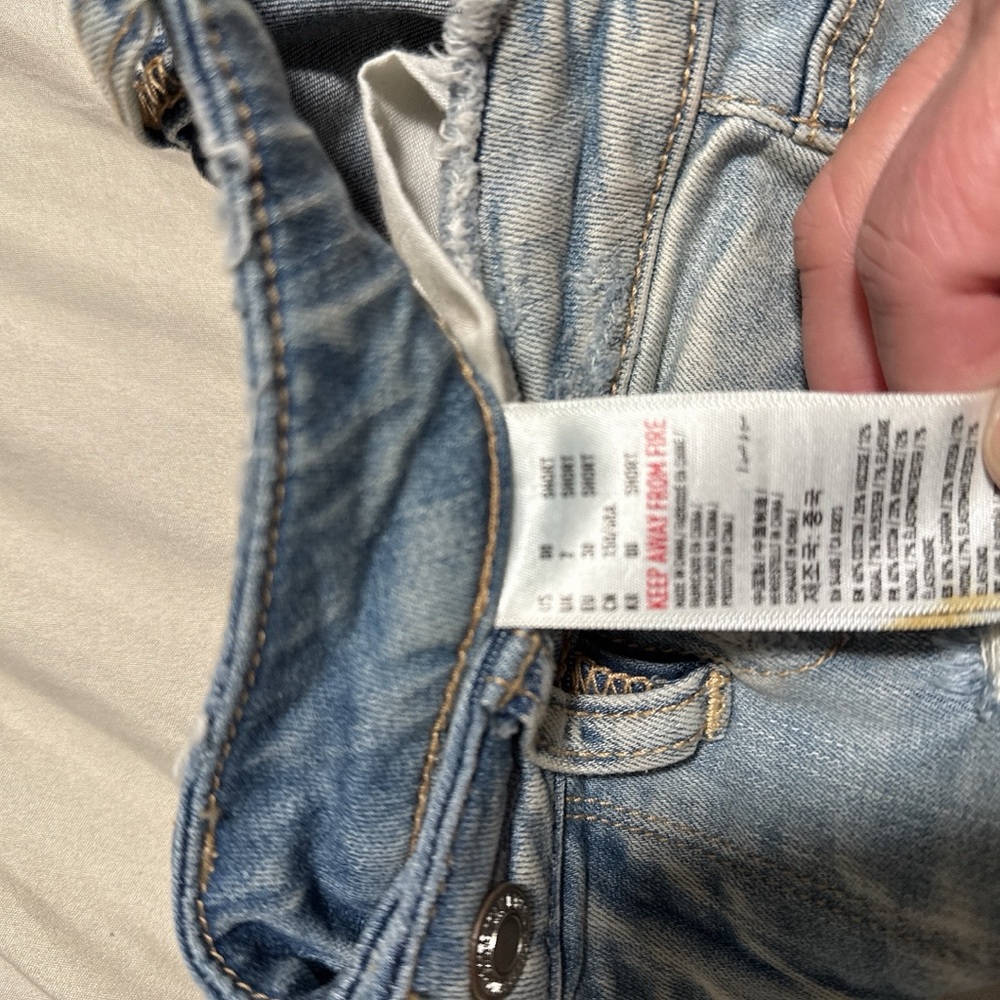 American Eagle Outfitters Distressed Blue Skinny Jeans - Picture 5 of 6